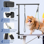 Dog Grooming Stand Black