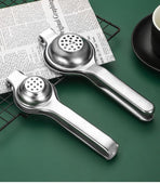 Small Stainless Steel Lemon Squeezer with Long Handle