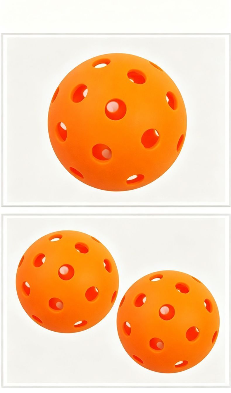 15Pcs 72mm Yellow Pickleballs 26-Holes