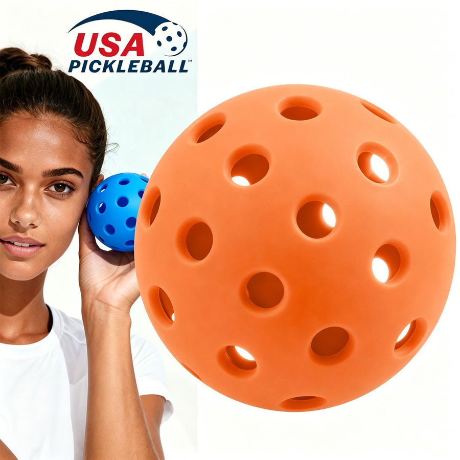 15Pcs 72mm Yellow Pickleballs 26-Holes