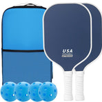 Glass Fiber Pickleball Paddle Set, Minimalist Style 07