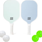 Glass Fiber Pickleball Paddle Set, Minimalist Style 07