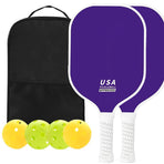 Glass Fiber Pickleball Paddle Set, Minimalist Style 08