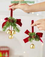D8 Christmas Wreath Ornament Red 2 Pack
