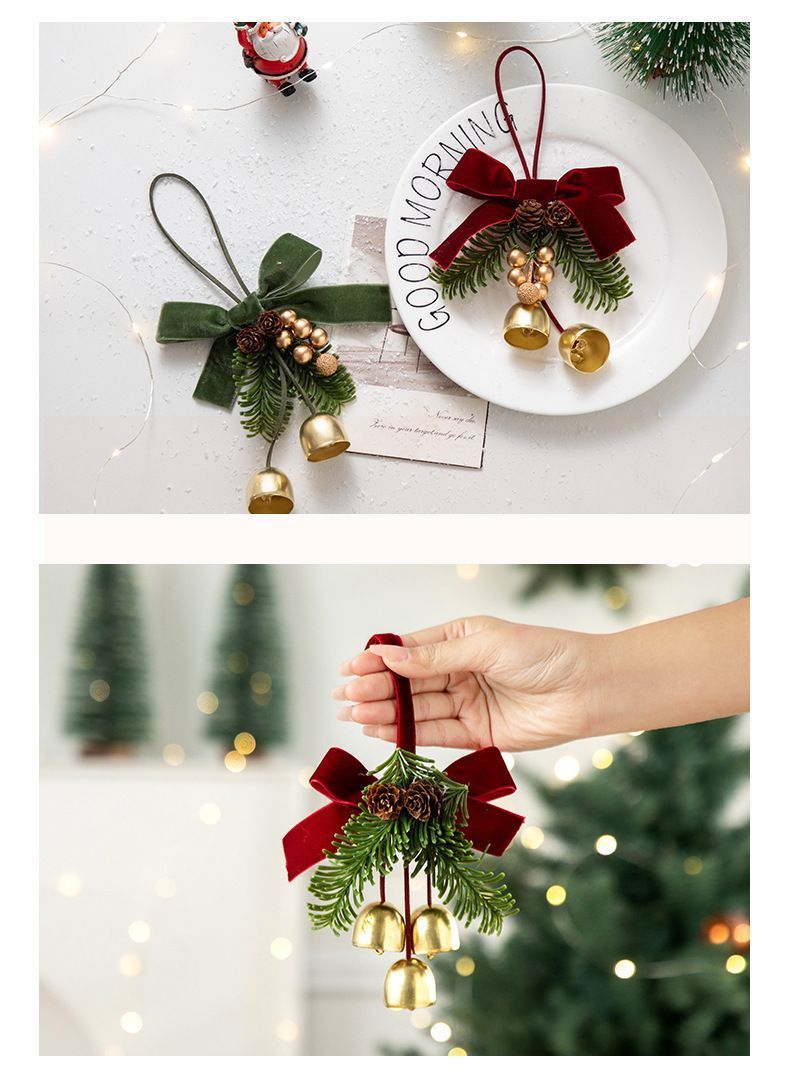 D8 Christmas Wreath Ornament Red 2 Pack