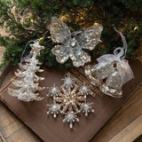 2pcs Christmas Tree Christmas Ornament Props - Front View
