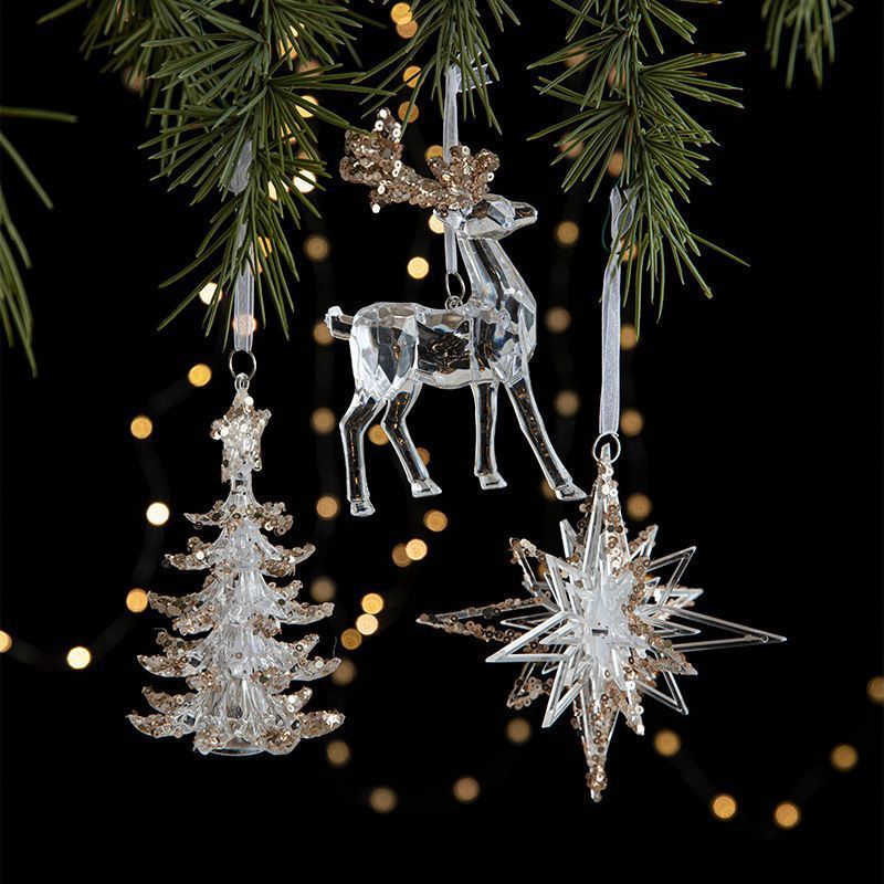 2pcs Christmas Tree Christmas Ornament Props
