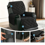 Electric Recliner Sofa Cover - Grey Brown
