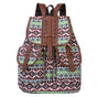 Canvas Backpack, Ethnic Floral Print
