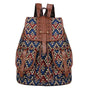 Canvas Backpack, Rhombus Pattern