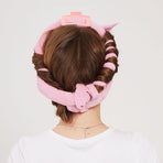 Pink No Heat Sleep Hair Curler 9Pcs Gift Set
