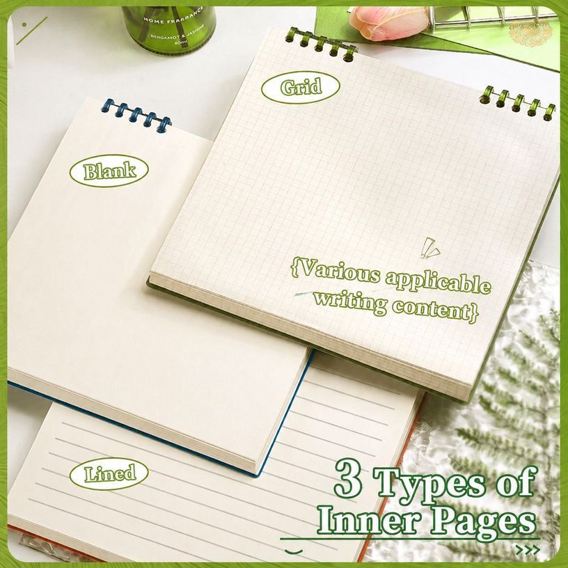 Grid Notebook Cloud White 60 Sheets/120 Pages