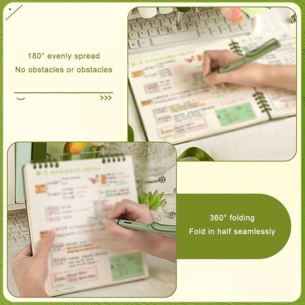 Grid Notebook Mint Green 60 Sheets/120 Pages