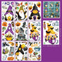 2Sets W12 Halloween Static Window Stickers (9 Sheets Per Set)