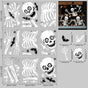 2Sets WSJ03 Halloween Static Window Stickers (9 Sheets Per Set)