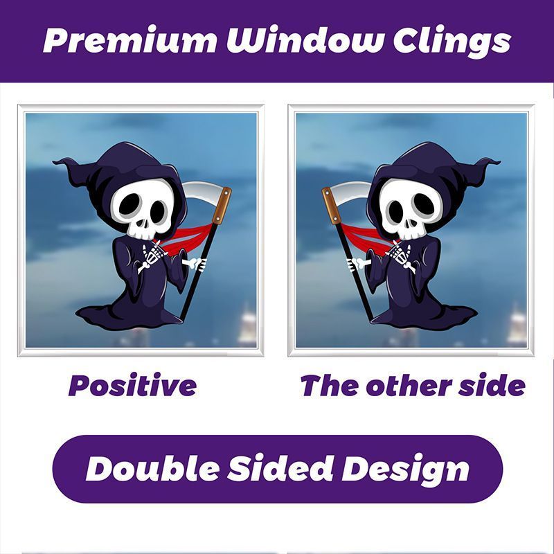 2Sets WSJ03 Halloween Static Window Stickers (9 Sheets Per Set)