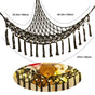 Triangle Toy Storage Net Hammock, Black Tassel