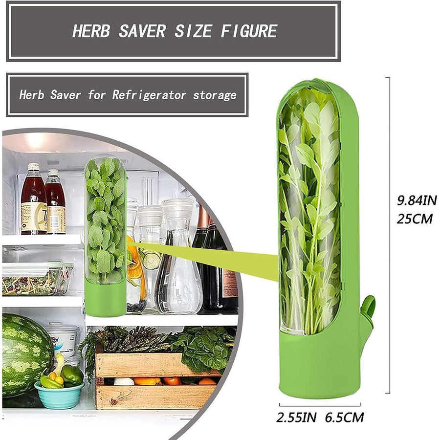4Pcs Herb & Vegetable Fresh Storage Containers-White