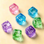 Snowflake Ice Cube Squishy Toy Blue