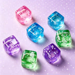 Snowflake Ice Cube Squishy Toy Green