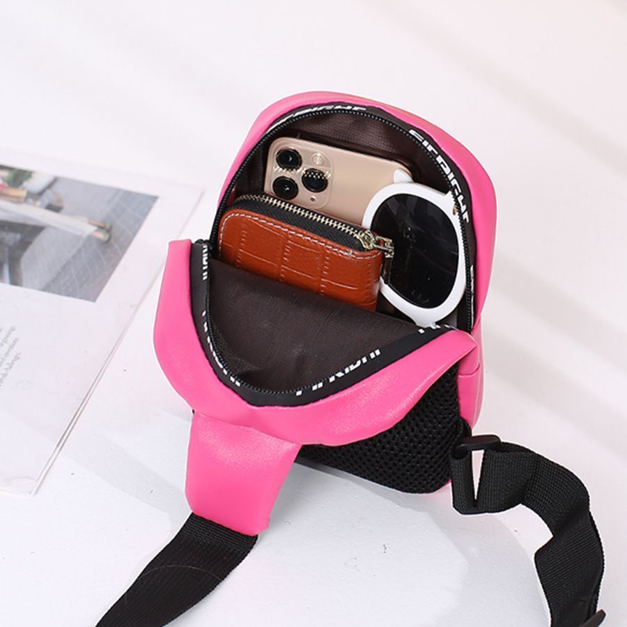 Women's Versatile Crossbody Bag, Rose Red
