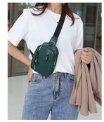 Women's Versatile Crossbody Bag, Rose Red
