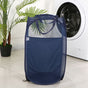 Foldable Laundry Hamper Navy blue 01