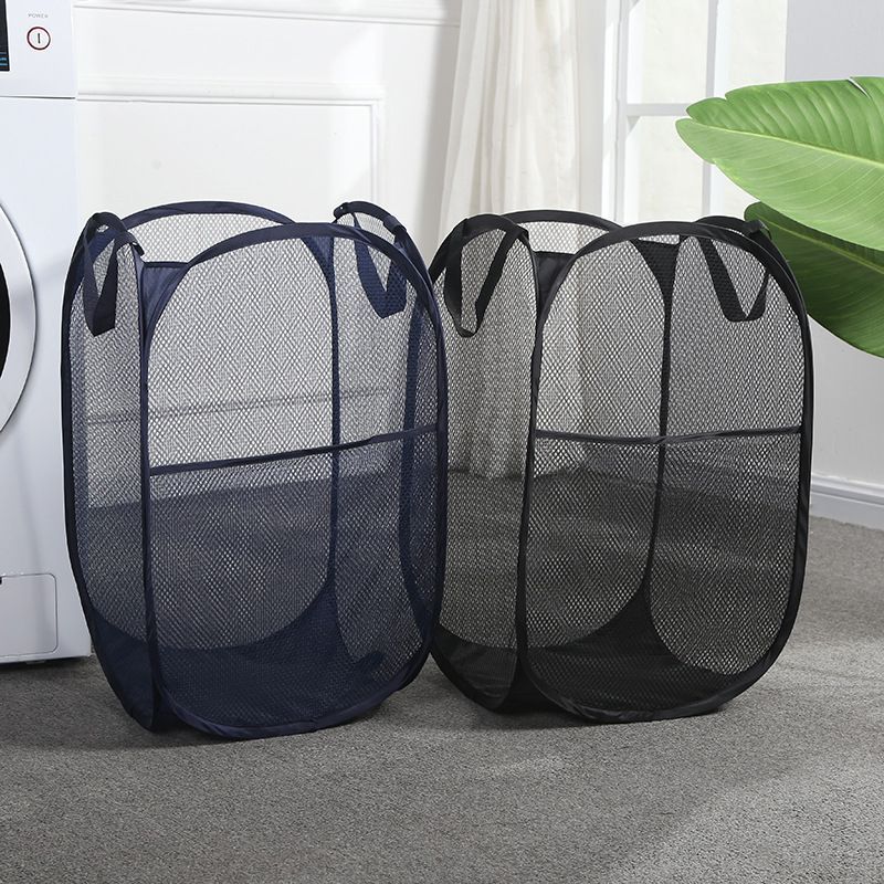 Foldable Laundry Hamper White 02