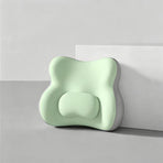 Upgraded Lumbar Support Pillow, Beige‑Grey Spliced
