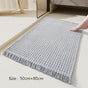 Tassel Woven Bath Mat, Grey, 50×80cm