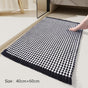 Tassel Woven Bath Mat, Black, 40×60cm