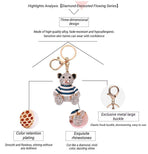 2-Pack Crystal Bear Keychains 03
