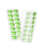 14 Grid Square Silicone Ice Tray, 4 Colors Soft Bottom Ice Making Mold