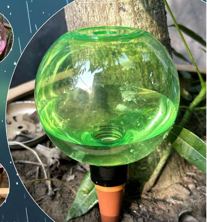 3PCS Plant Watering Globes, 500ml Self Watering Planter Insert Orange