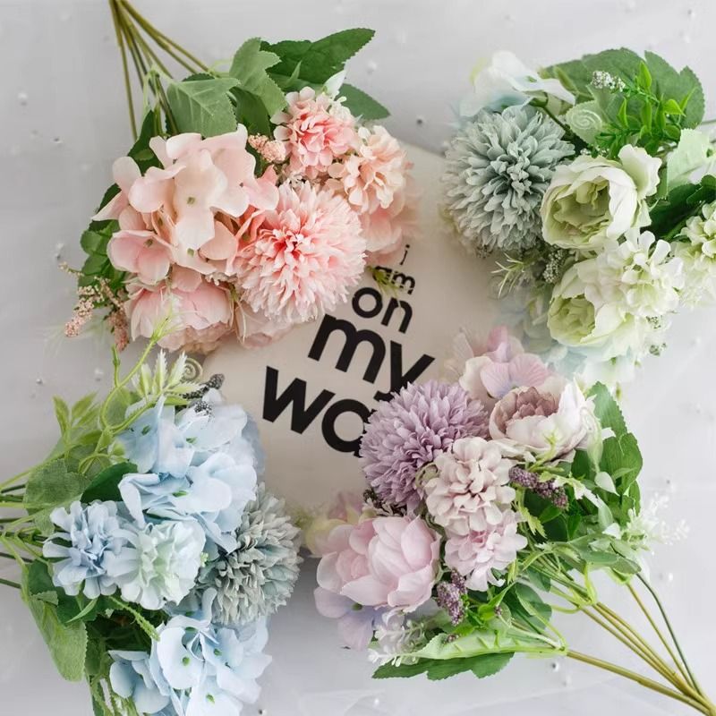 7-Branch Handheld Artificial Bouquet | Ins-Style Spring Romance, Long-Lasting Healing Little Happiness/7 fork Nami [charm jade purple]