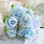 7-Branch Handheld Artificial Bouquet | Ins-Style Spring Romance, Long-Lasting Healing Little Happiness/7 fork Nami [charm jade purple]