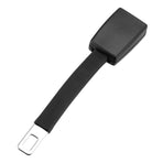 Car Seat Belt Extender 20cm, 304 Stainless Steel, ABS Shell, Seat Belt Clip — Black