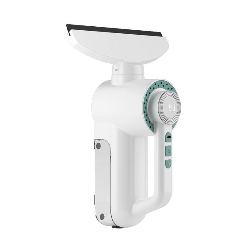 Electric Glass Scraper, 1200Pa Suction, Spray, Window Cleaner, Multi-Surface, Home Cleaning.(silver)