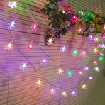USB-Powered Snowflake String Lights – Soft Multicolor Glow, Crystal Clear, Waterproof & Durable, Brighten Up Parties & Cozy Winter Vibes. (Multicolor, USB-Powered, 6m/40 LEDs, Steady On)