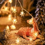 USB-Powered Snowflake String Lights – Soft Multicolor Glow, Crystal Clear, Waterproof & Durable, Brighten Up Parties & Cozy Winter Vibes. (Multicolor, USB-Powered, 6m/40 LEDs, Steady On)