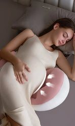 Pregnancy Belly & Back Support Pillow, Adjustable & Fully Machine Washable, High Elasticity & Long-Lasting Shape, Relieves Aches and Pains During Pregnancy./Sunlight green