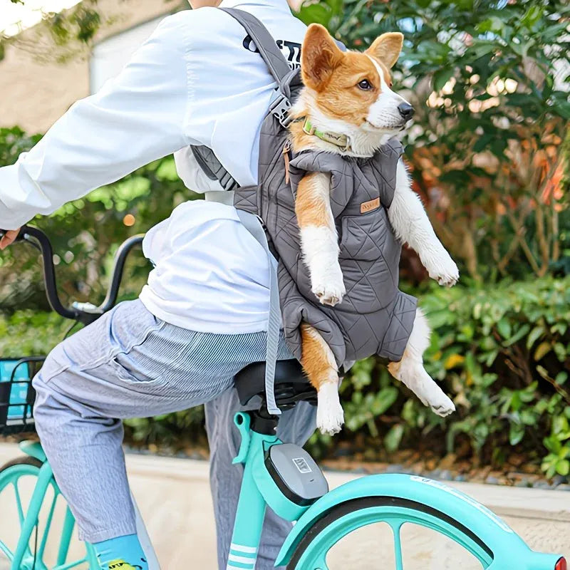 Winter Pet Front Pack: Warm, Lightweight, Hands-Free, Cozy Companion for Every Journey/beige