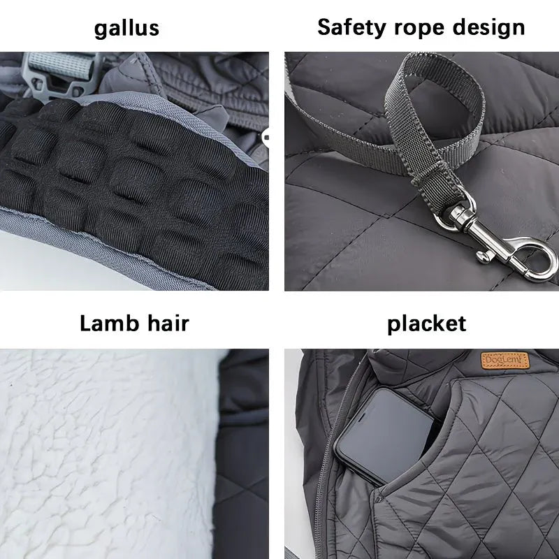 Winter Pet Front Pack: Warm, Lightweight, Hands-Free, Cozy Companion for Every Journey/beige