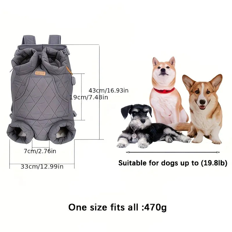 Winter Pet Front Pack: Warm, Lightweight, Hands-Free, Cozy Companion for Every Journey/beige