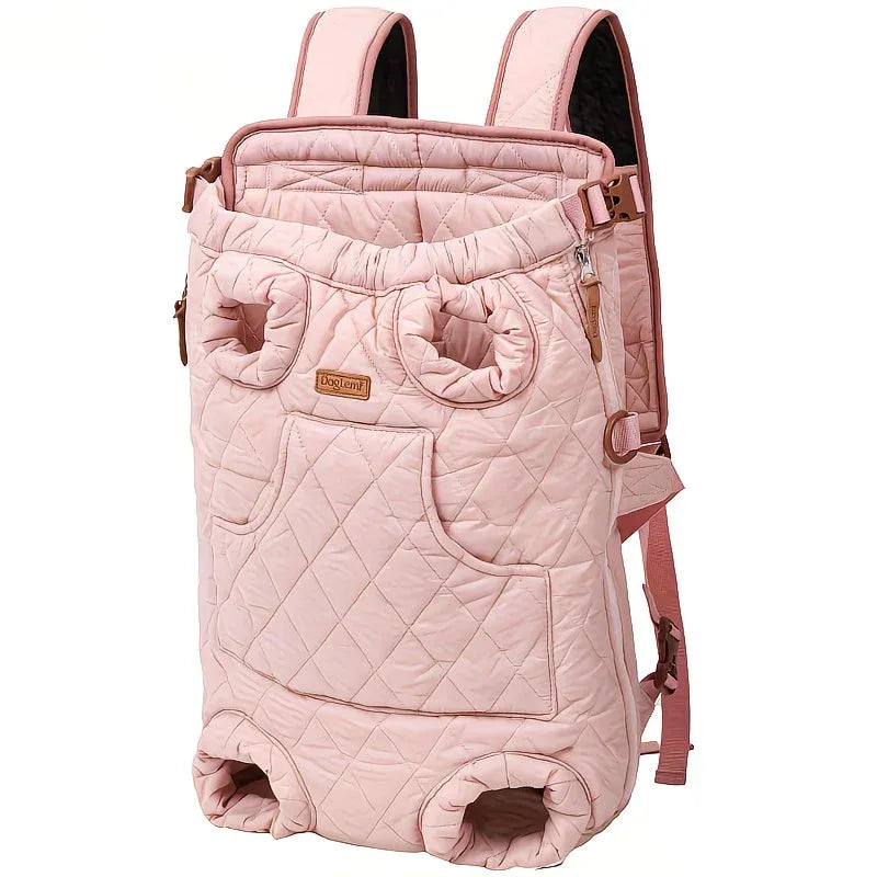 Winter Pet Front Pack: Warm, Lightweight, Hands-Free, Cozy Companion for Every Journey/beige