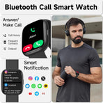 Smartwatch Voice Assistant Bluetooth Calling Health Monitoring Step Tracking  Message Alerts/blue