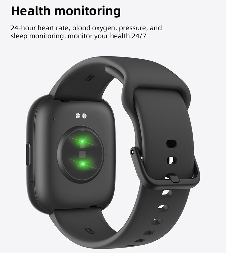 Smartwatch Voice Assistant Bluetooth Calling Health Monitoring Step Tracking  Message Alerts/blue