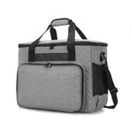 Oxford Cloth Sewing Machine Bag, Portable Carry Case with Shoulder Strap, Multi-Functional Storage Tote for Accessories & Trave/grey