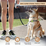 【Upgraded Retractable Dog Leash】50KG Strong Load Capacity, 5M Free Retraction, Ergonomic Anti-slip Handle, One-touch Lock(Khaki)