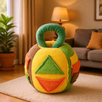Dog’s Exclusive Happy Planet! Durable Interactive Toy Ball to Spark Instincts & Endless Fun/Deep Apricot